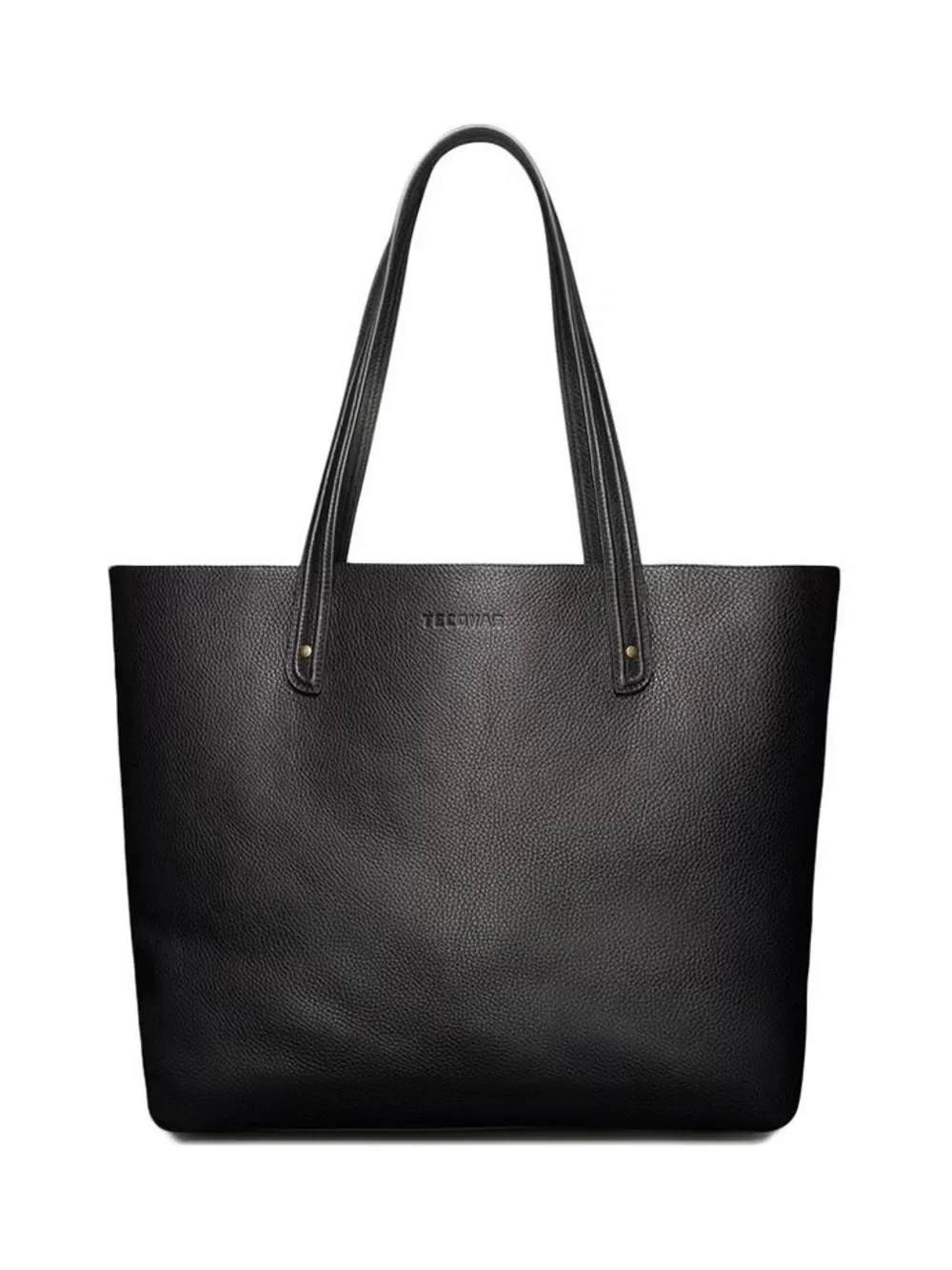 LAST CHANCE! I’m moving! Tecovas Black Leather Tote Bag w/ Gold/Brass Hardware